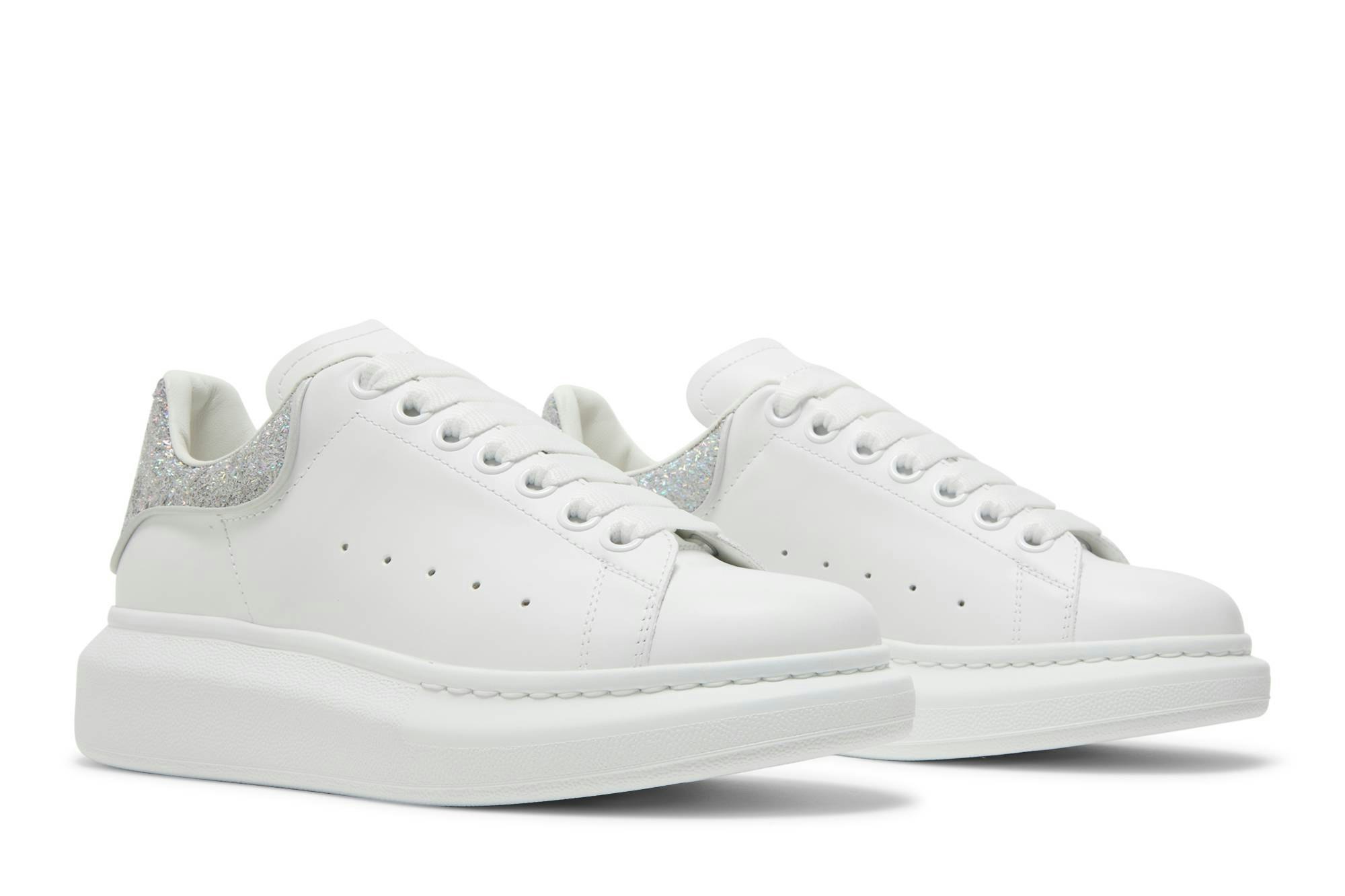 Oversized Sneakers - Alexander Mcqueen - White/Pink Gold - Leather